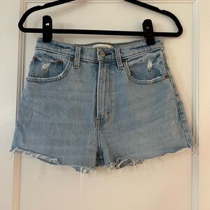 Abercrombie & Fitch high waisted denim shorts size 4/27